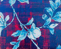 mieke marple erotic garden blue leaves