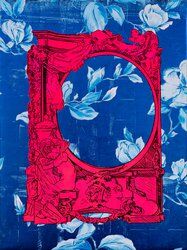 mieke marple erotic garden blue mirror