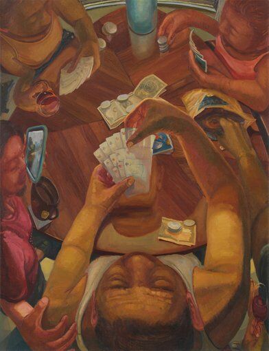mj torrecampo a portrait of a family playing cards