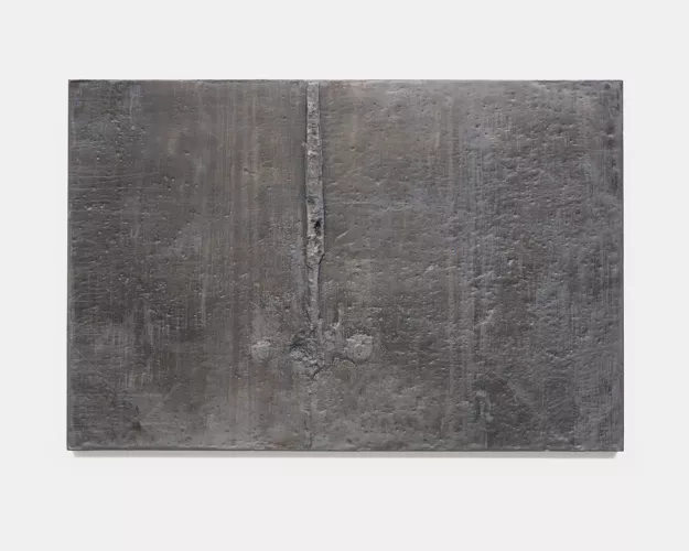 a hammered lead artwork by Mitchell Charbonneau