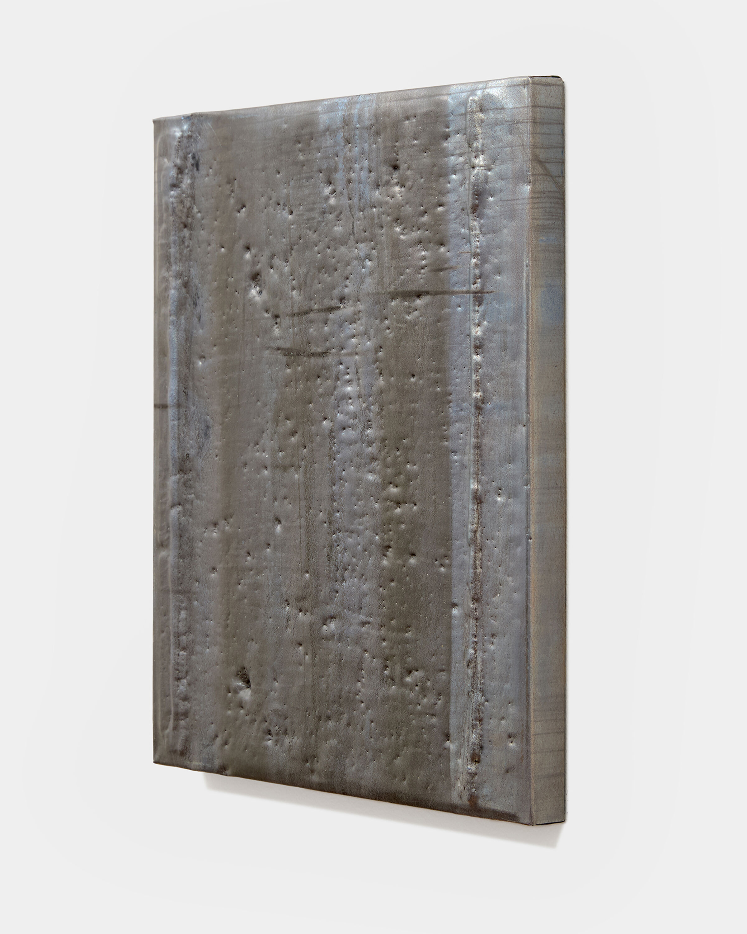 a hammered lead artwork by Mitchell Charbonneau