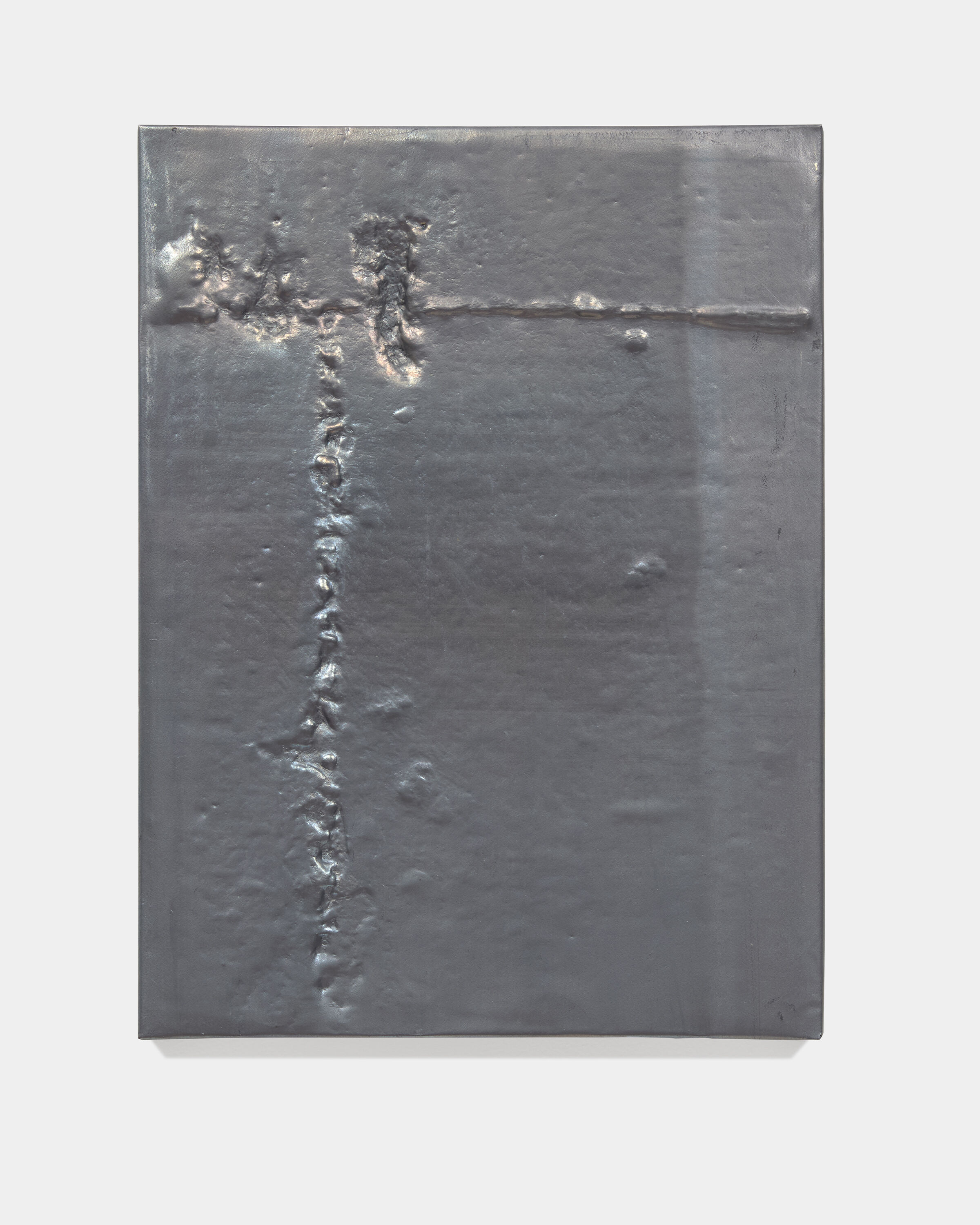 a hammered lead artwork by Mitchell Charbonneau