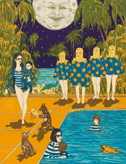 Marcel Dzama The Course of ,,, アートブック　希少 MARCEL DZAMA “MASKED PERFORMER” NOTEBOOK, 2007 – Caviar20