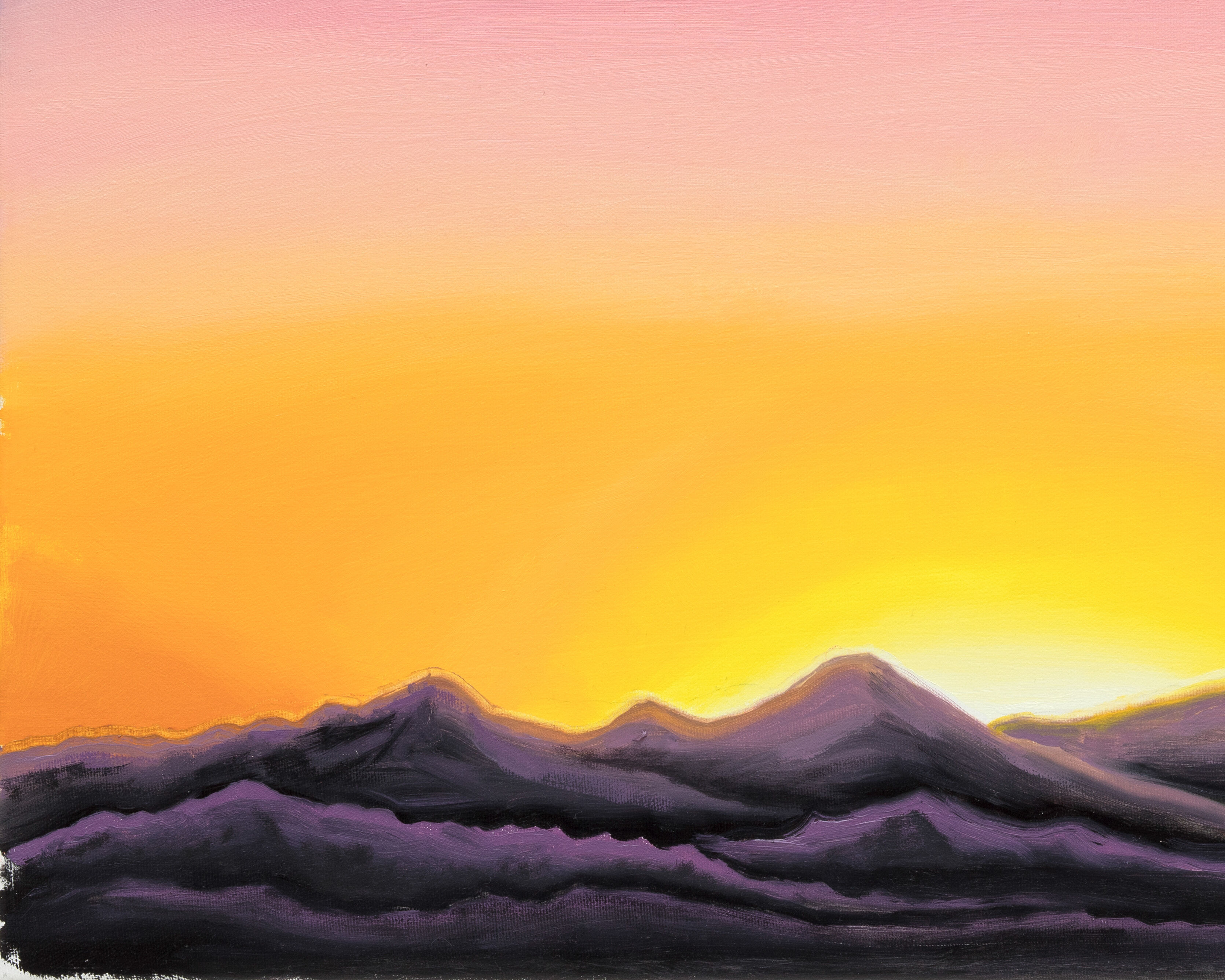 charles irvin sunset behind mountains 2