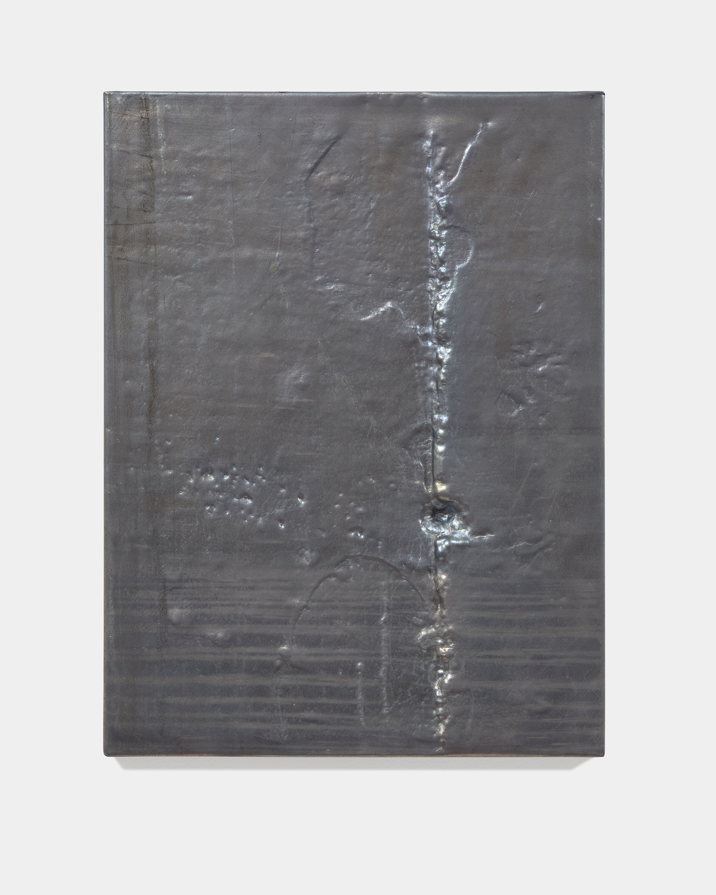 a hammered lead artwork by Mitchell Charbonneau
