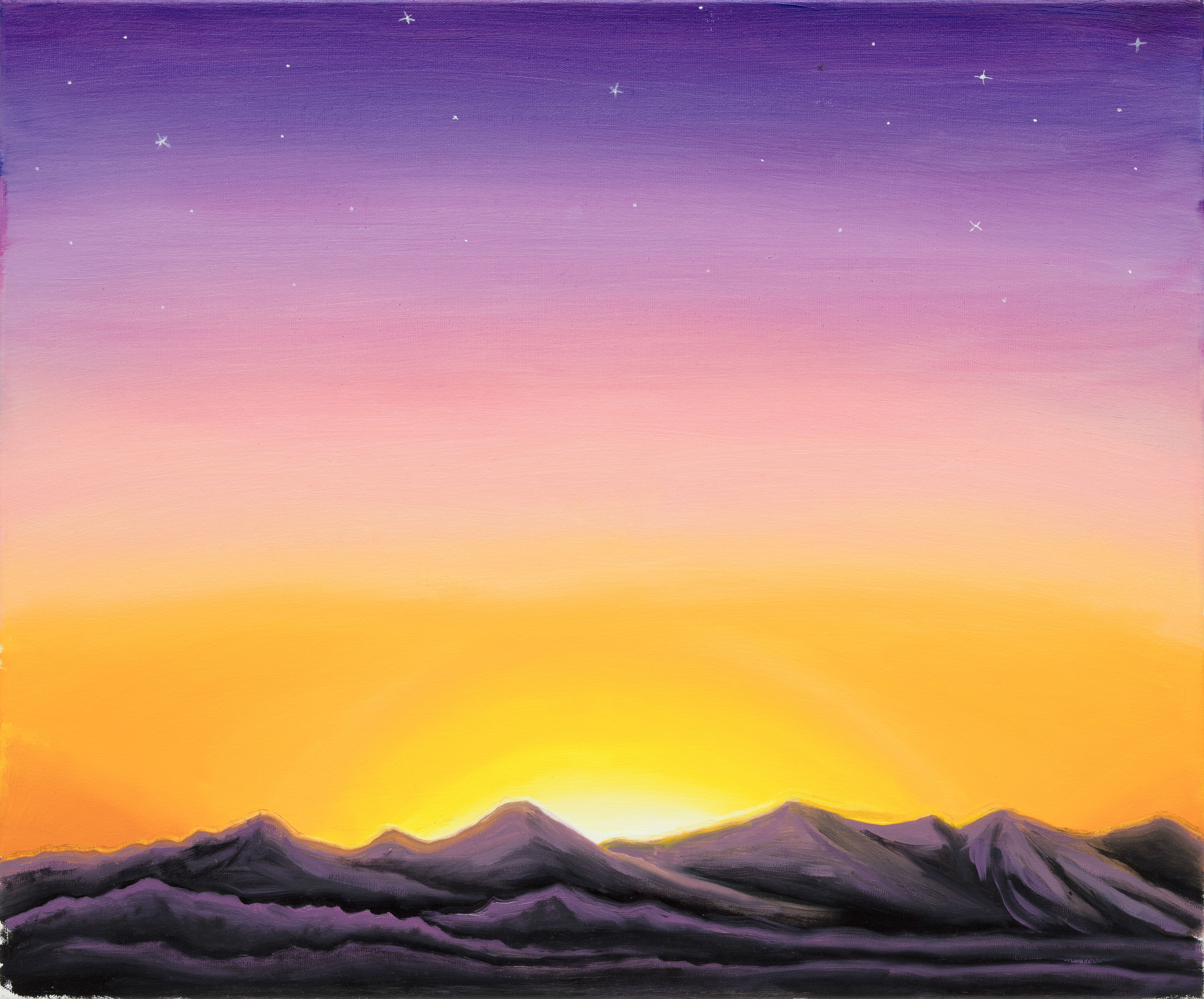 charles irvin sunset behind mountains 2'